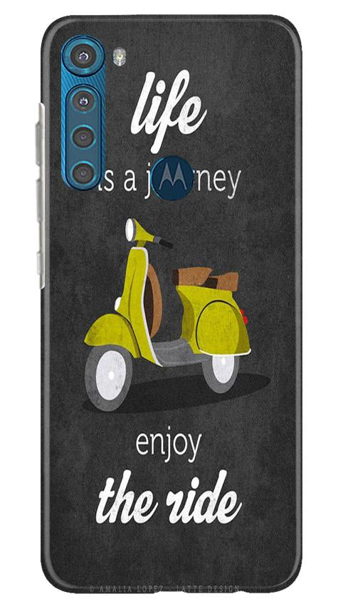 Life is a Journey Case for Moto One Fusion Plus (Design No. 261)