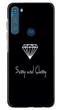 Sassy and Classy Mobile Back Case for Moto One Fusion Plus (Design - 264)