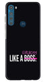 Like a Girl Boss Case for Moto One Fusion Plus (Design No. 265)