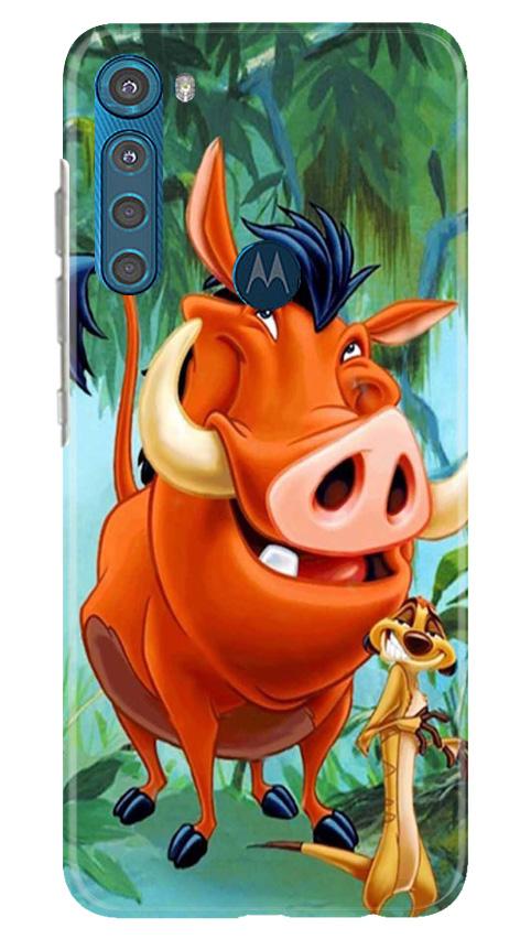 Timon and Pumbaa Mobile Back Case for Moto One Fusion Plus (Design - 305)