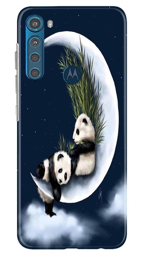Panda Moon Mobile Back Case for Moto One Fusion Plus (Design - 318)