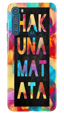 Hakuna Matata Mobile Back Case for Moto One Fusion Plus (Design - 323)