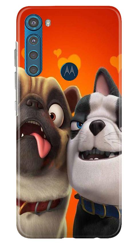 Dog Puppy Mobile Back Case for Moto One Fusion Plus (Design - 350)