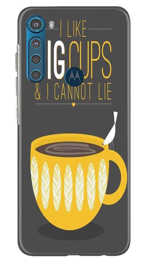 Big Cups Coffee Mobile Back Case for Moto One Fusion Plus (Design - 352)