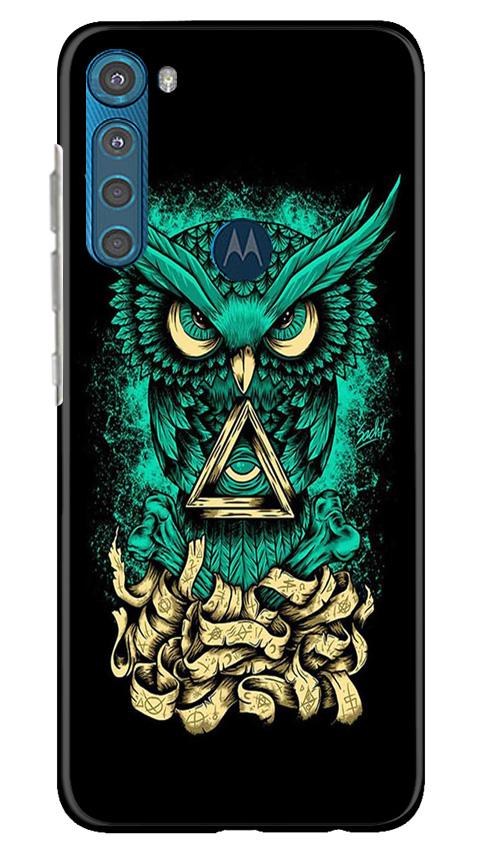 Owl Mobile Back Case for Moto One Fusion Plus (Design - 358)