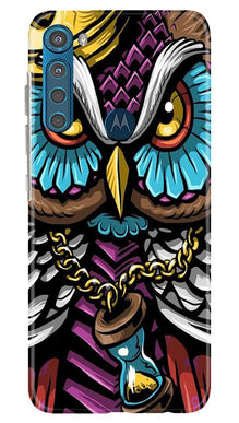 Owl Mobile Back Case for Moto One Fusion Plus (Design - 359)