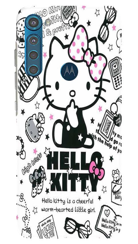 Hello Kitty Mobile Back Case for Moto One Fusion Plus (Design - 361)