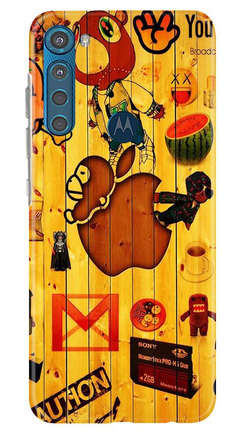 Wooden Texture Mobile Back Case for Moto One Fusion Plus (Design - 367)