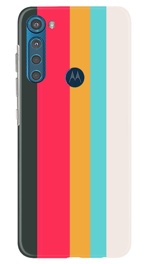 Color Pattern Mobile Back Case for Moto One Fusion Plus (Design - 369)