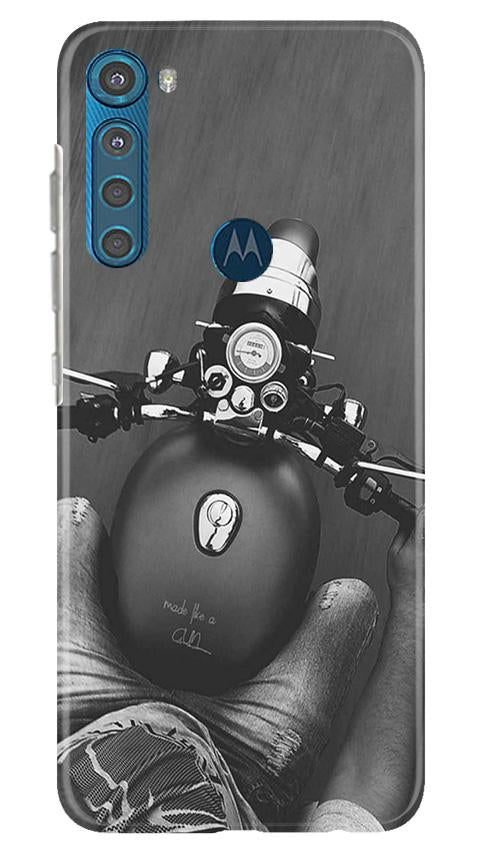 Royal Enfield Mobile Back Case for Moto One Fusion Plus (Design - 382)