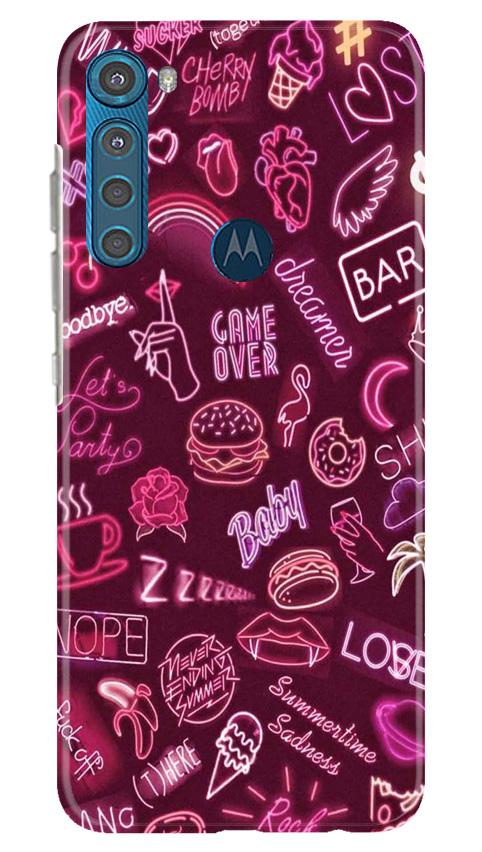 Party Theme Mobile Back Case for Moto One Fusion Plus (Design - 392)