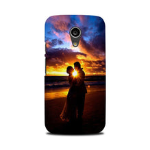 Couple Sea shore Case for Moto G2