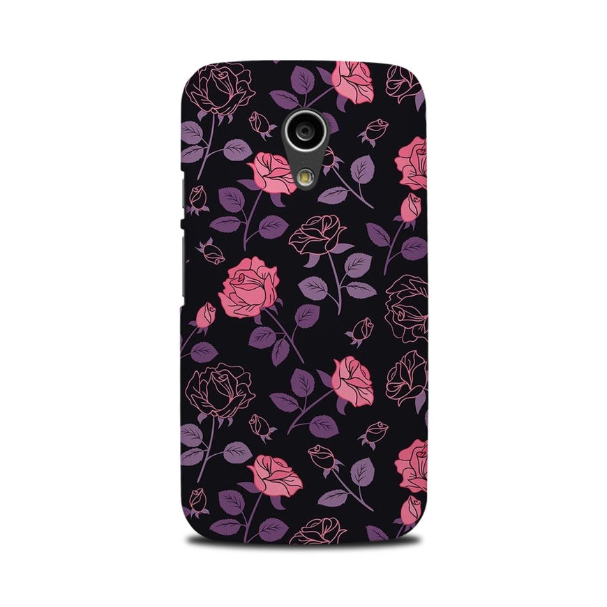 Rose Black Background Case for Moto G2