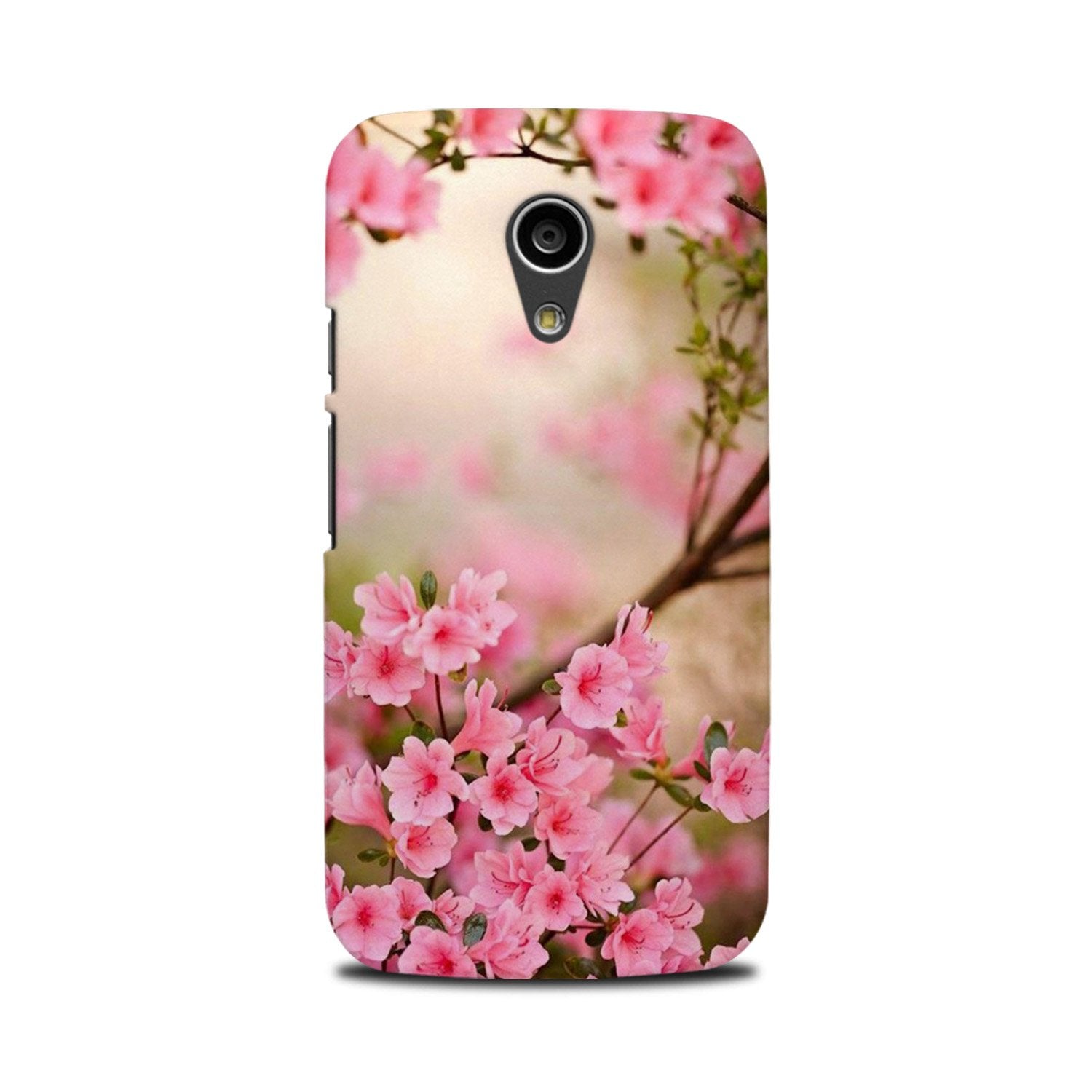 Pink flowers Case for Moto G2