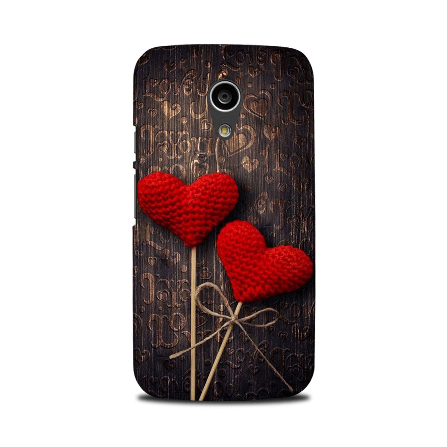 Red Hearts Case for Moto G2