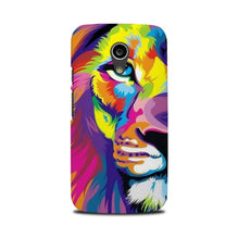 Colorful Lion Case for Moto G2  (Design - 110)