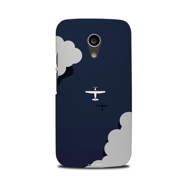 Clouds Plane Case for Moto G2 (Design - 196)