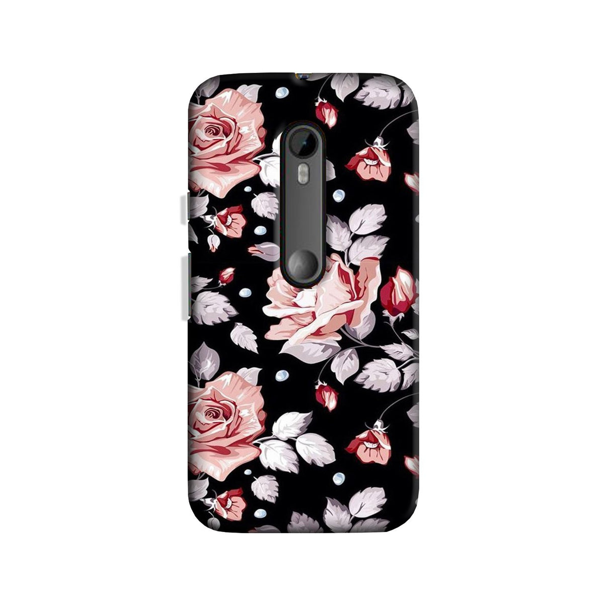 Pink rose Case for Moto G 3rd Gen