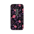 Rose Black Background Case for Moto X Play