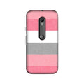 Pink white pattern Case for Moto G 3rd Gen