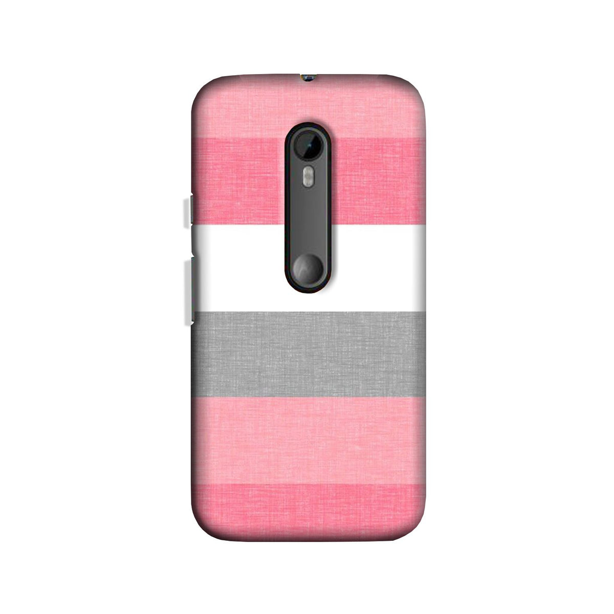 Pink white pattern Case for Moto G 3rd Gen