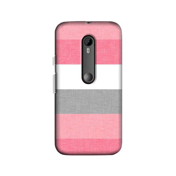 Pink white pattern Case for Moto G3