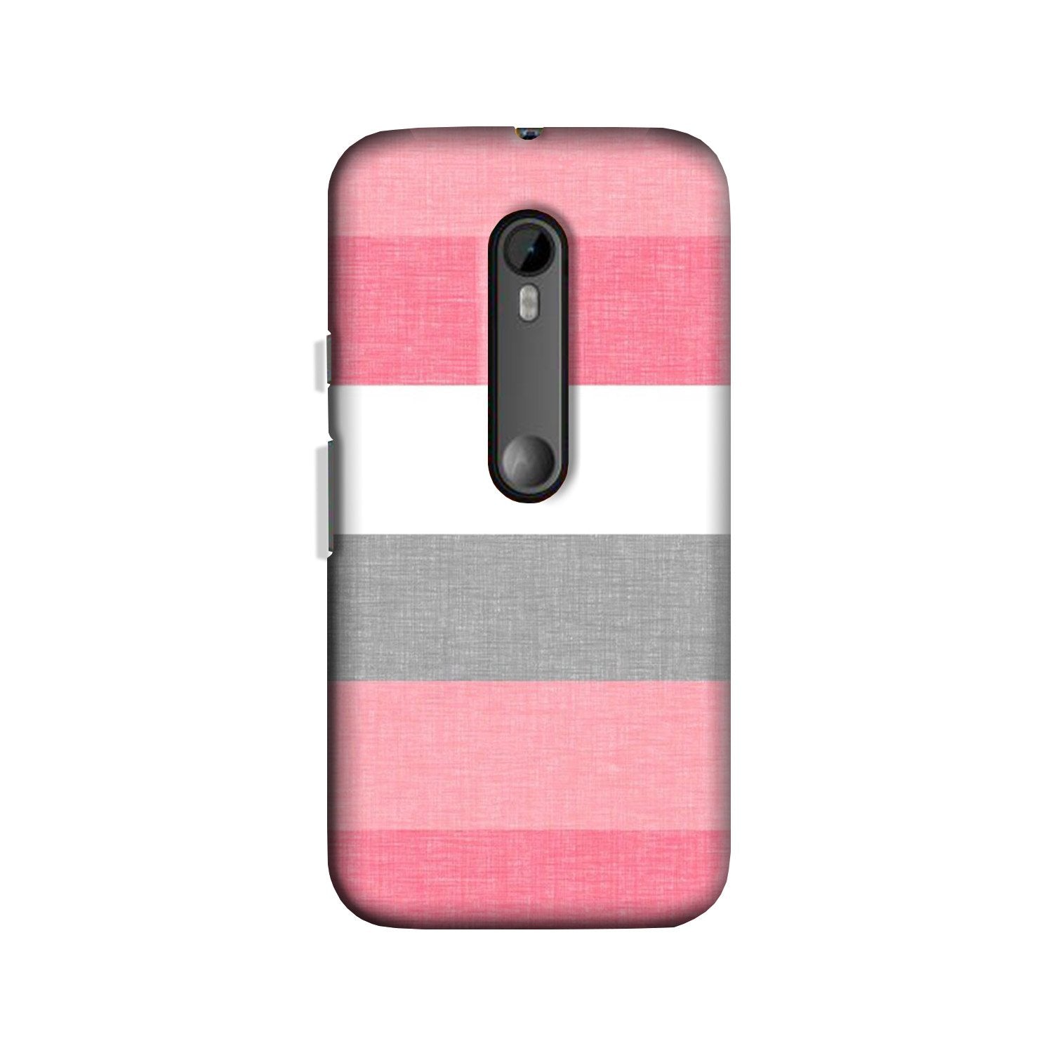 Pink white pattern Case for Moto X Play