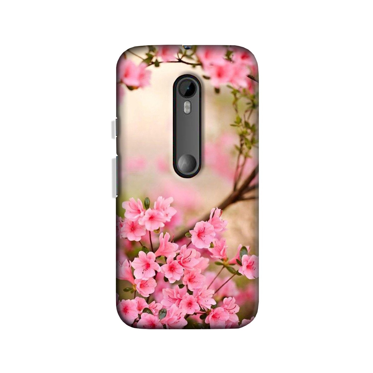 Pink flowers Case for Moto X Play
