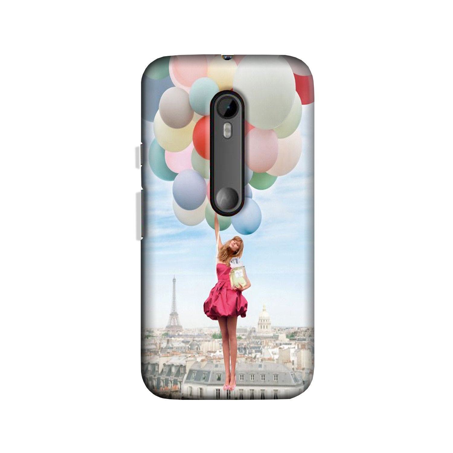 Girl with Baloon Case for Moto X Style