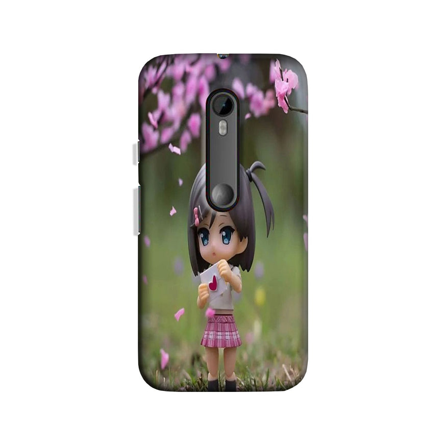 Cute Girl Case for Moto X Play