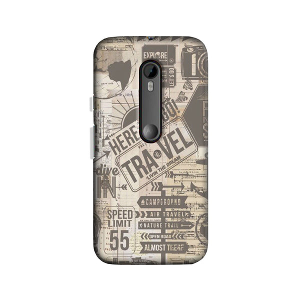 Travel Case for Moto G3  (Design - 104)