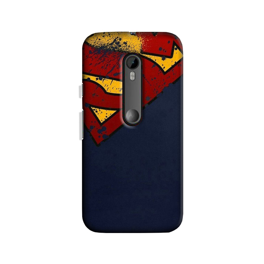 Superman Superhero Case for Moto G3  (Design - 125)