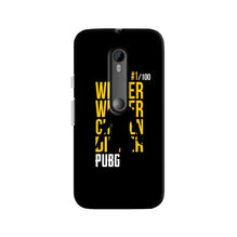 Pubg Winner Winner Case for Moto X Force  (Design - 177)