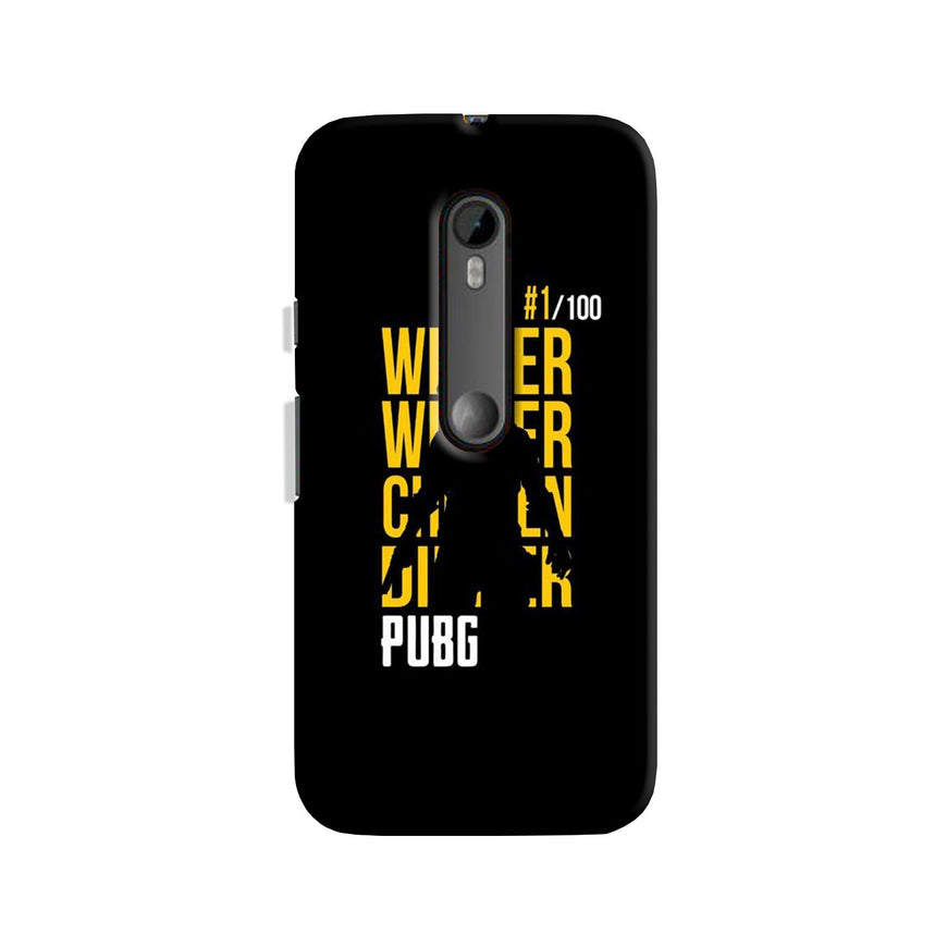 Pubg Winner Winner Case for Moto G3  (Design - 177)