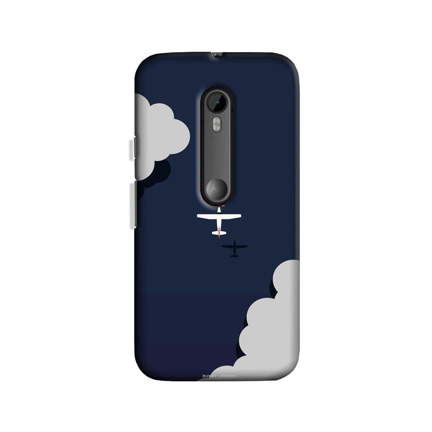 Clouds Plane Case for Moto X Play (Design - 196)