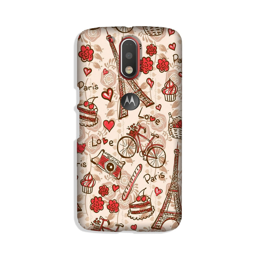 Love Paris Case for Moto G4 Plus  (Design - 103)