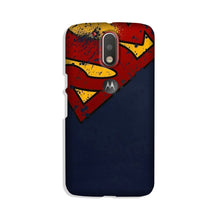 Superman Superhero Case for Moto G4 Plus  (Design - 125)