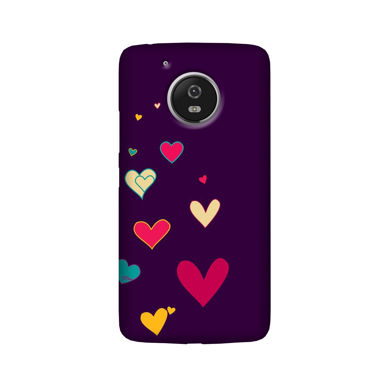 Purple Background Case for Moto G5 Plus  (Design - 107)