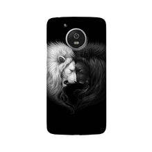 Dark White Lion Case for Moto G5 Plus  (Design - 140)