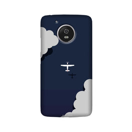 Clouds Plane Case for Moto G5 (Design - 196)