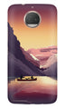 Mountains Boat Case for Moto G5s Plus (Design - 181)