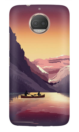 Mountains Boat Case for Moto G5s (Design - 181)