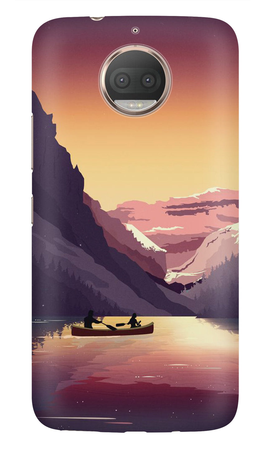 Mountains Boat Case for Moto G5s (Design - 181)