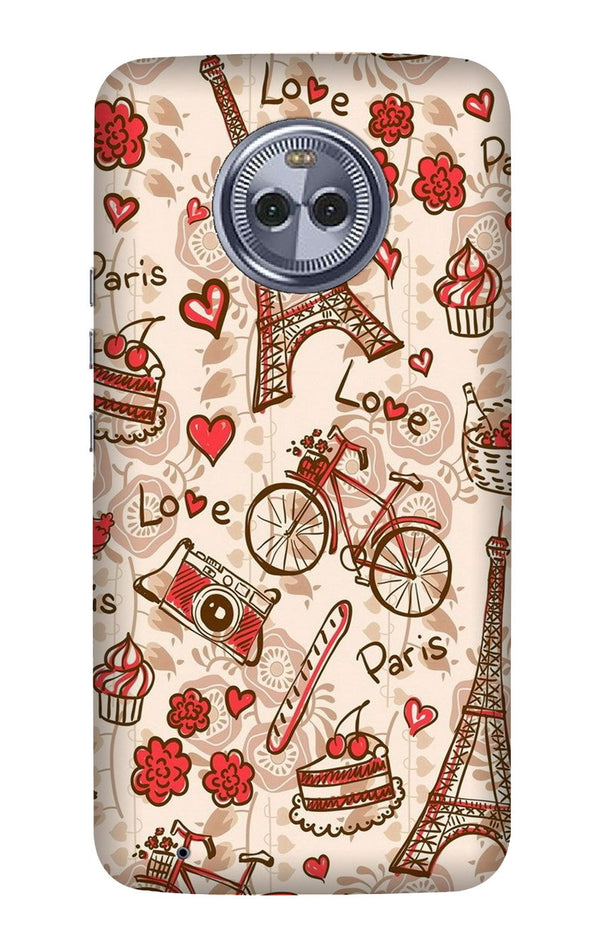 Love Paris Case for Moto X4  (Design - 103)