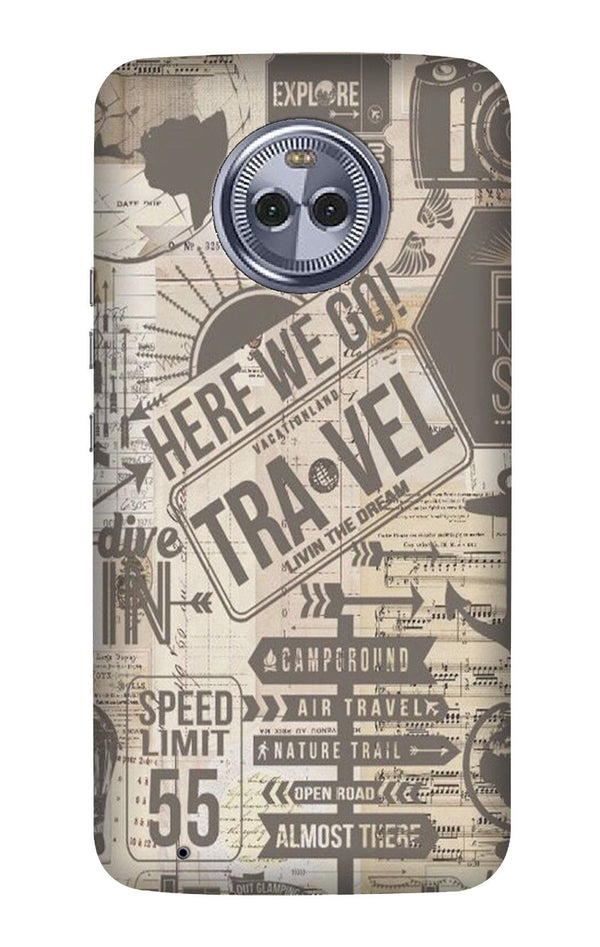 Travel Case for Moto X4  (Design - 104)