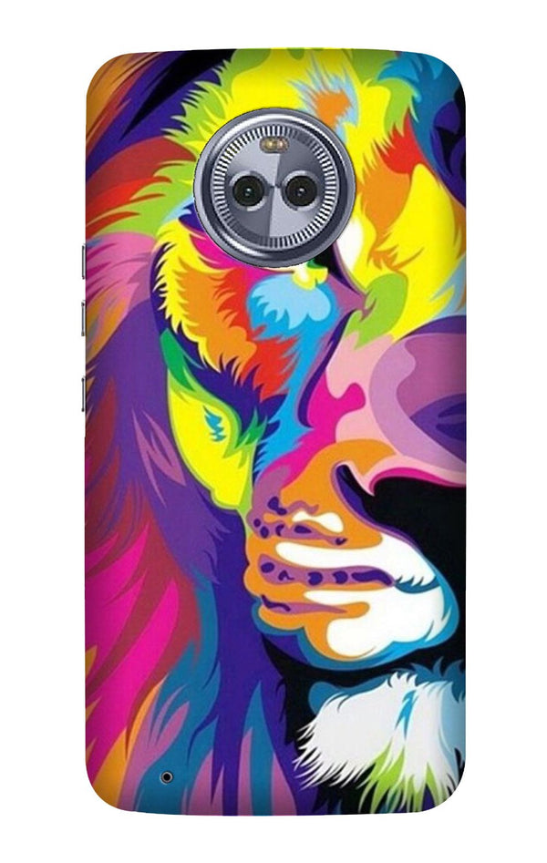 Colorful Lion Case for Moto G6 Plus  (Design - 110)