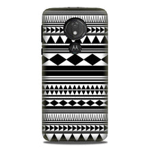 Black white Pattern Mobile Back Case for G7power (Design - 5)
