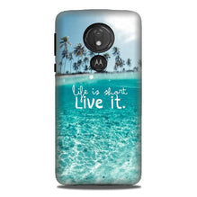 Life is short live it Mobile Back Case for G7power (Design - 45)
