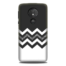 Black white Pattern2Mobile Back Case for G7power (Design - 83)