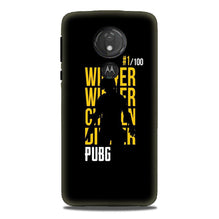 Pubg Winner Winner Mobile Back Case for G7power  (Design - 177)